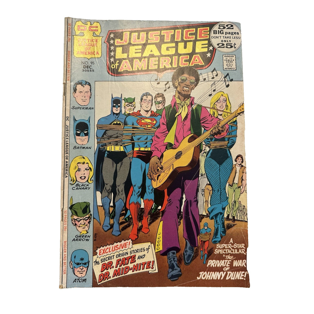 DC Comics, Justice League of America #95, Private War of Johnny Dune, Good+ 1971